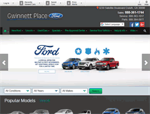 Tablet Screenshot of gwinnettfordatlanta.com